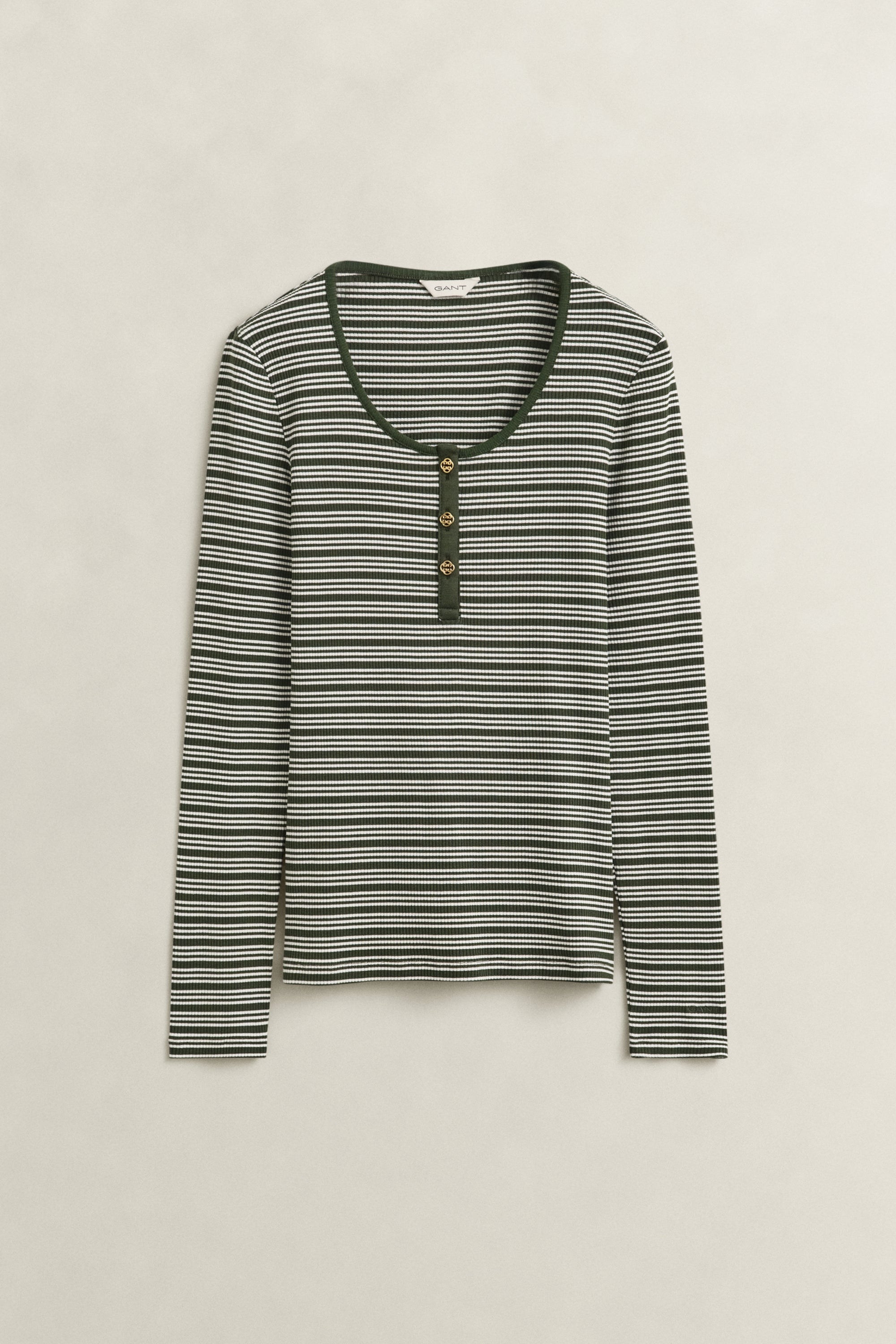 Ριμπ Ριγέ Μακρυμάνικη Μπλούζα Henley