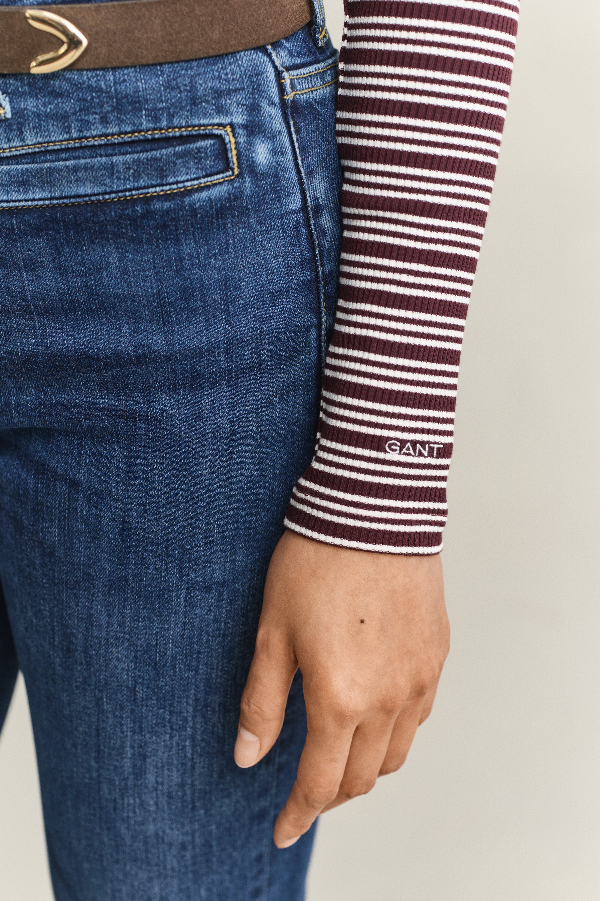 Ριμπ Ριγέ Μακρυμάνικη Μπλούζα Henley