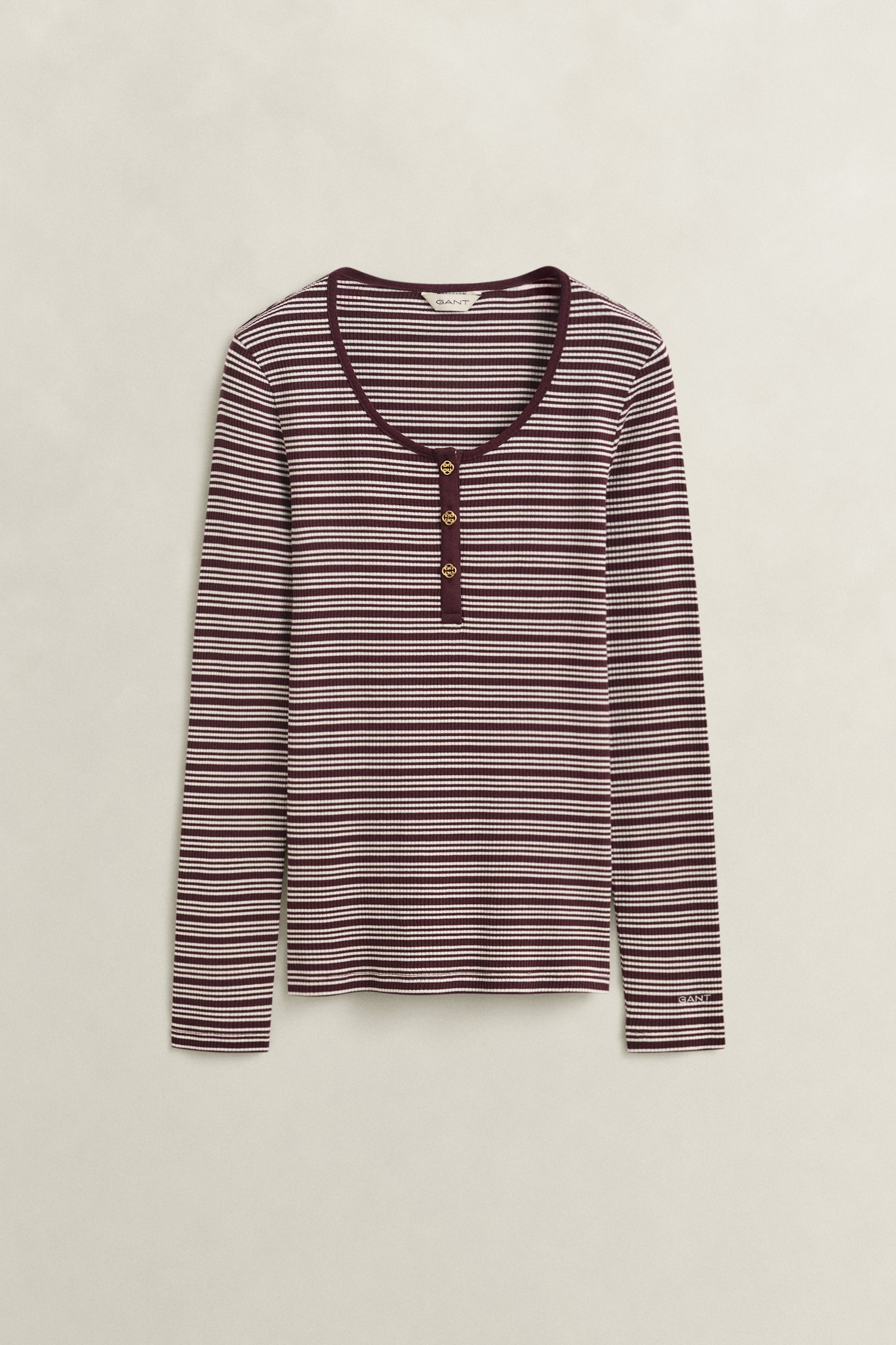 Ριμπ Ριγέ Μακρυμάνικη Μπλούζα Henley