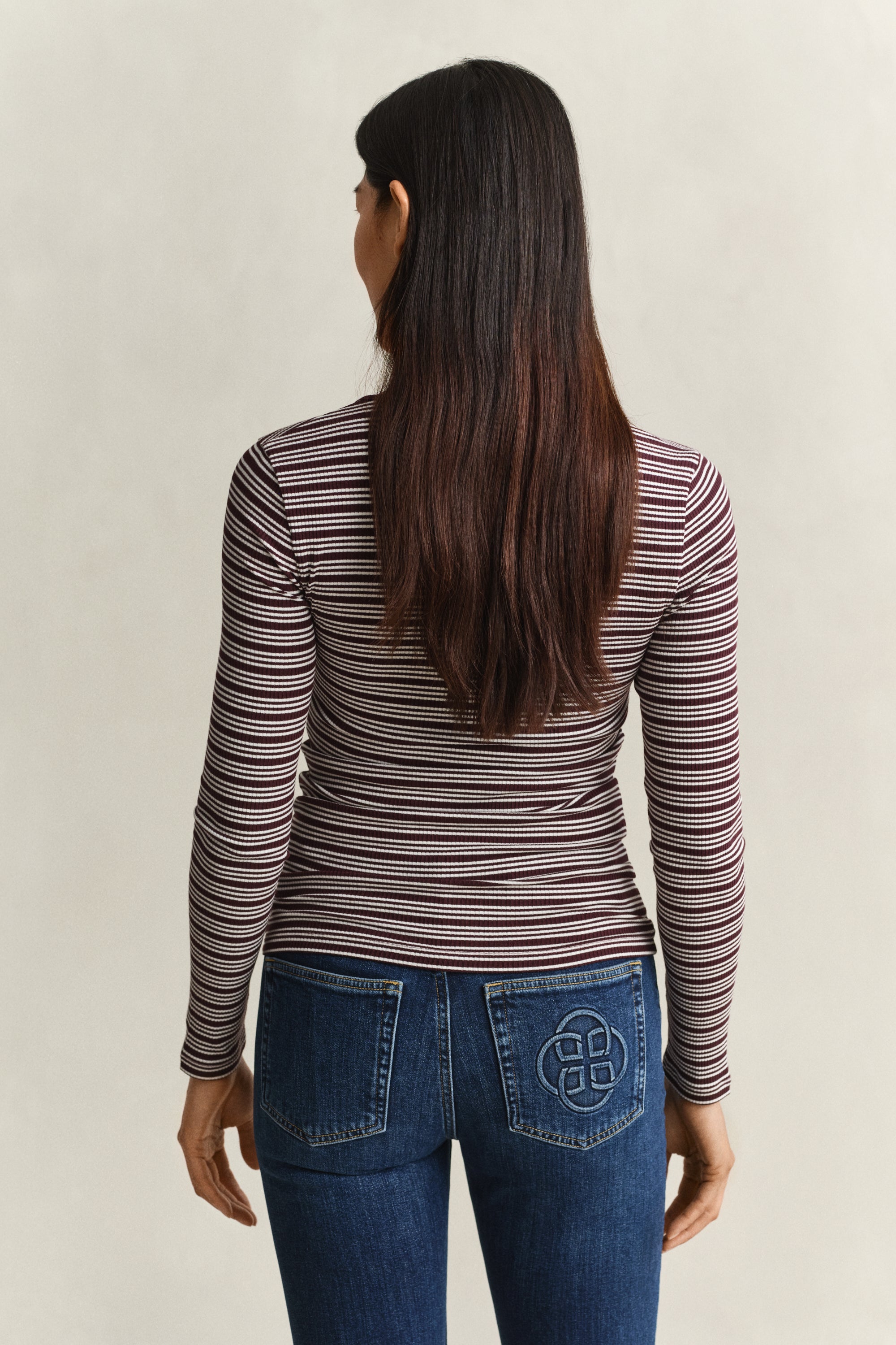 Ριμπ Ριγέ Μακρυμάνικη Μπλούζα Henley