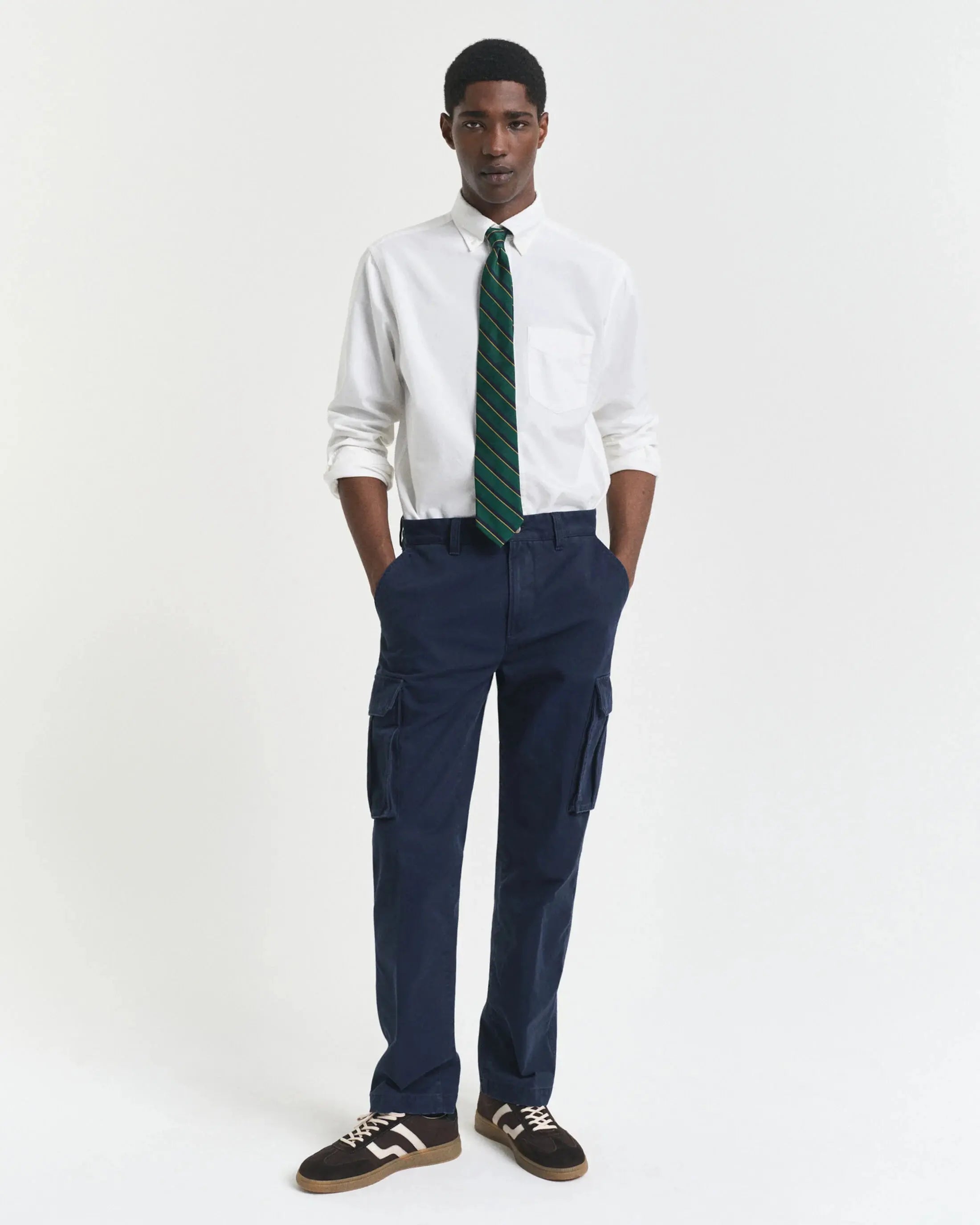 Παντελόνι Cargo Βαμβακερό Twill Σε Κανονική Γραμμή GANT