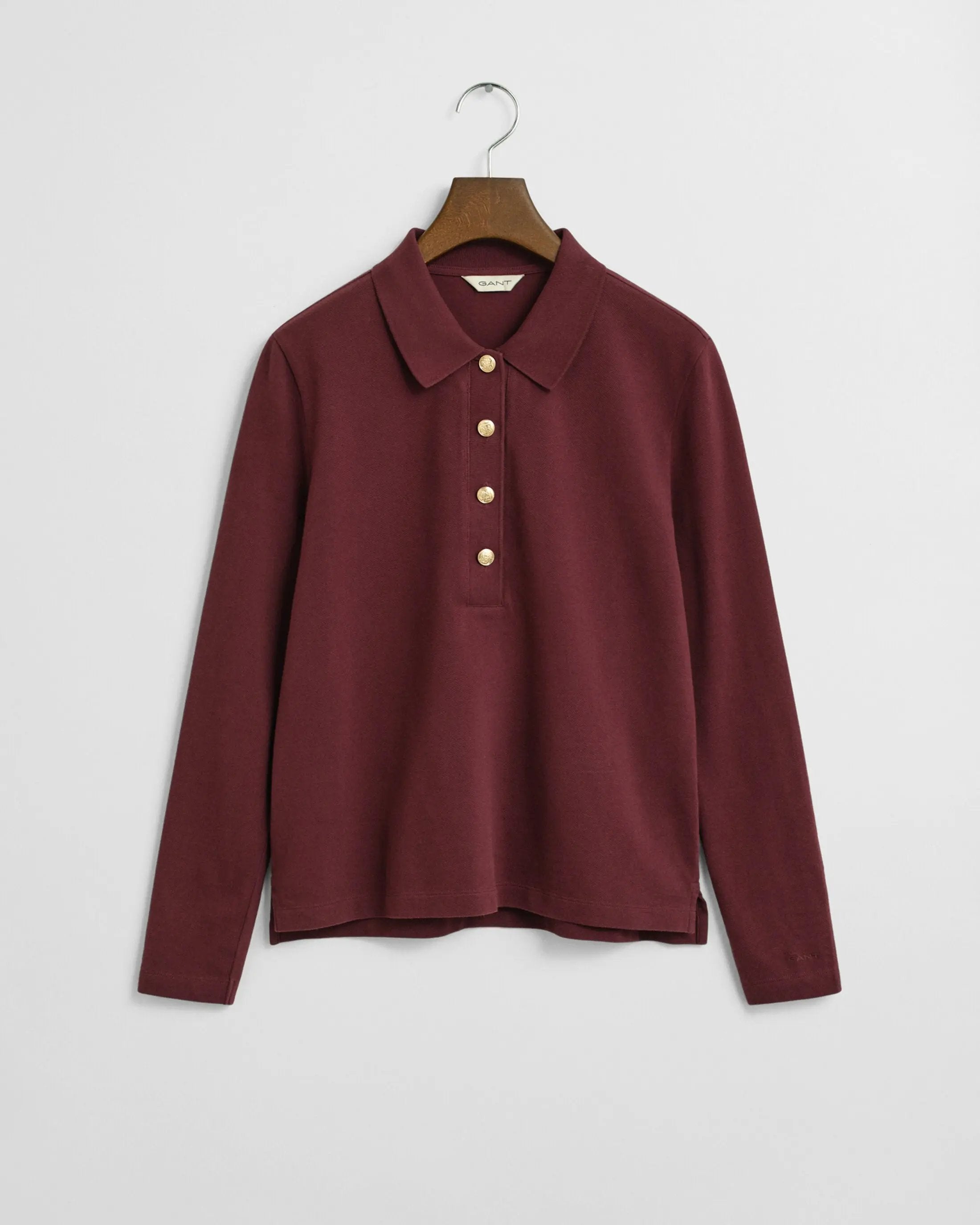 Μακρυμάνικη Μπλούζα Πόλο Πικέ GANT