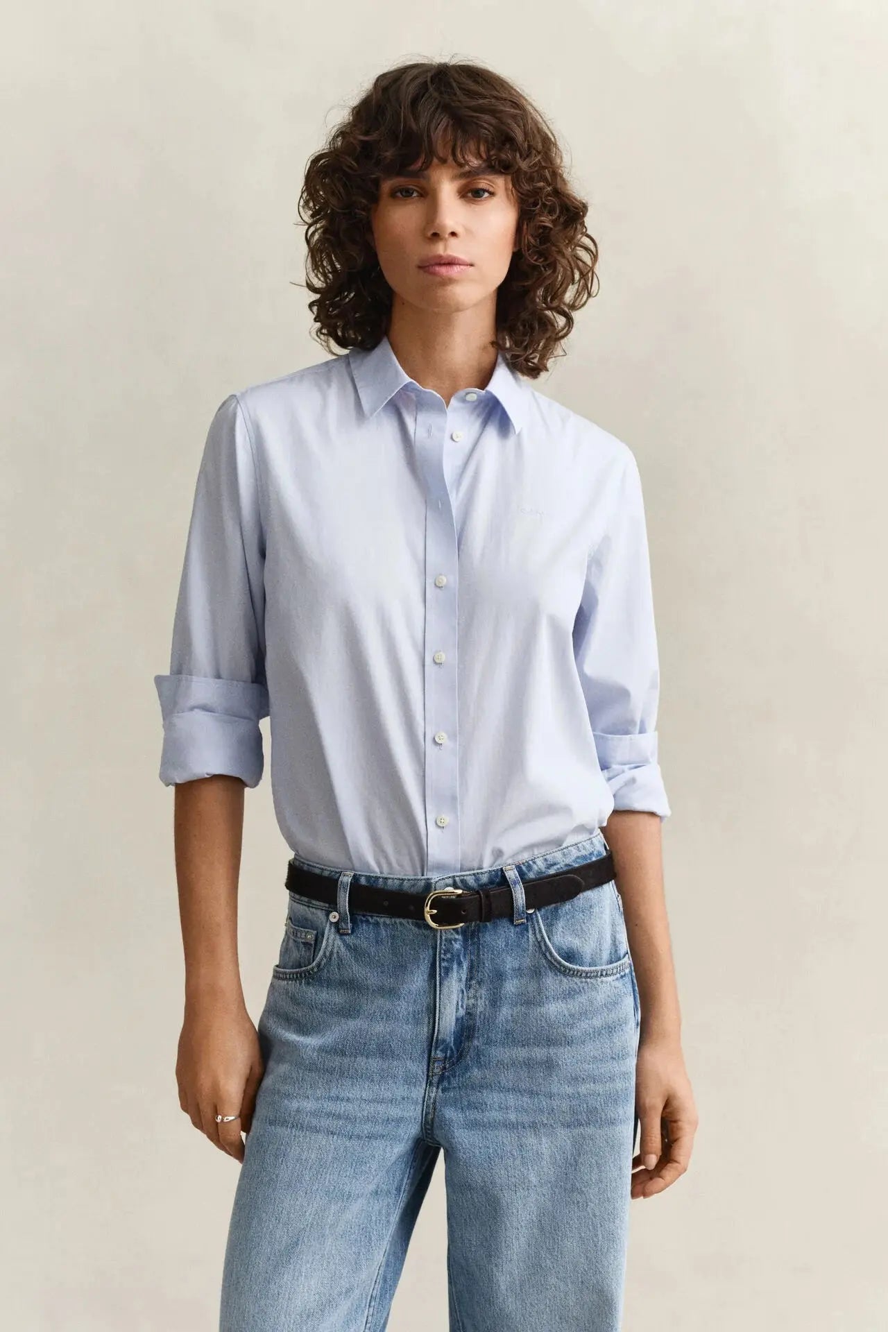 Πουκάμισο Poplin Σε Κανονική Γραμμή