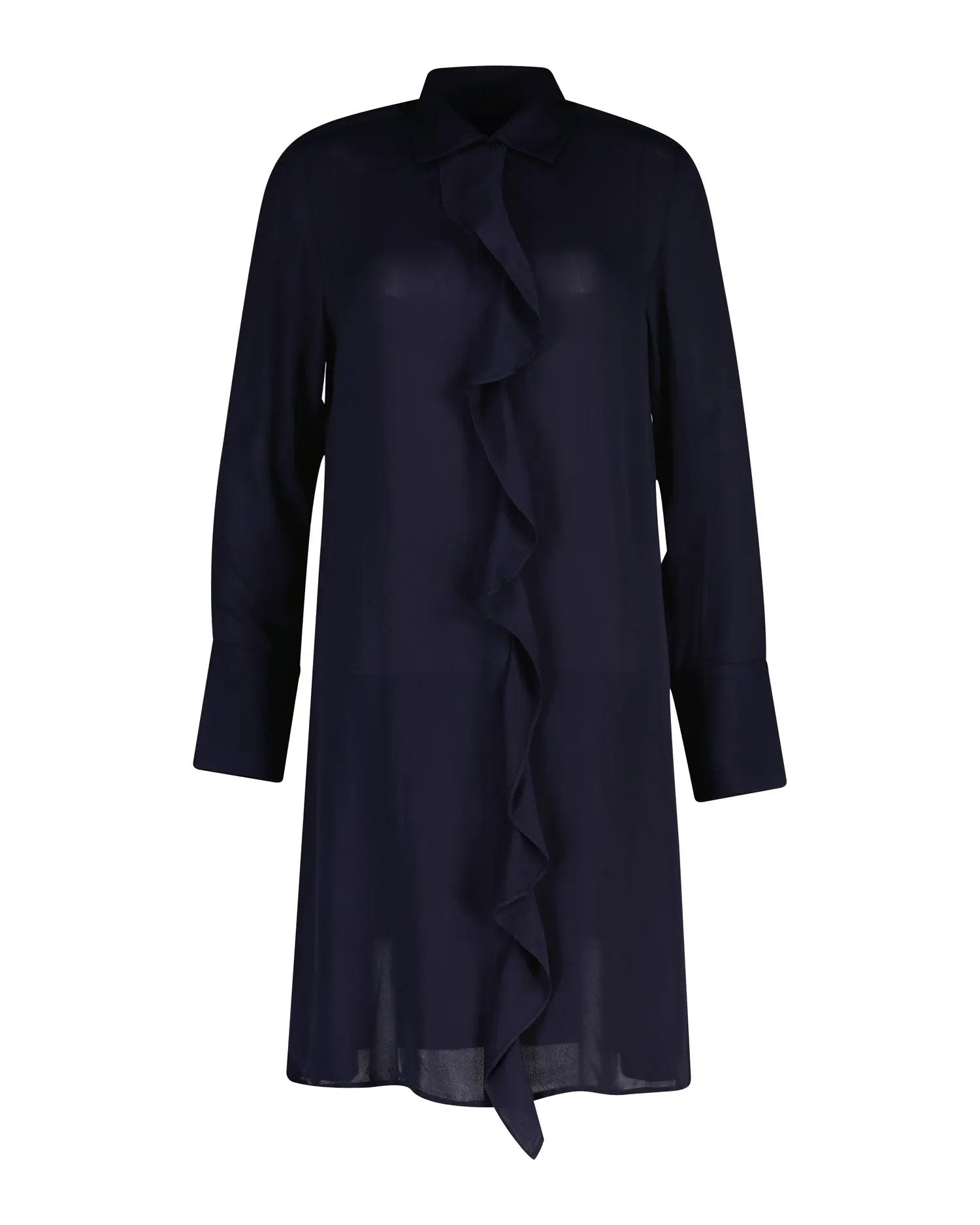 Φόρεμα Απο Βισκόζη Με Γιακά & Βολάν GANT