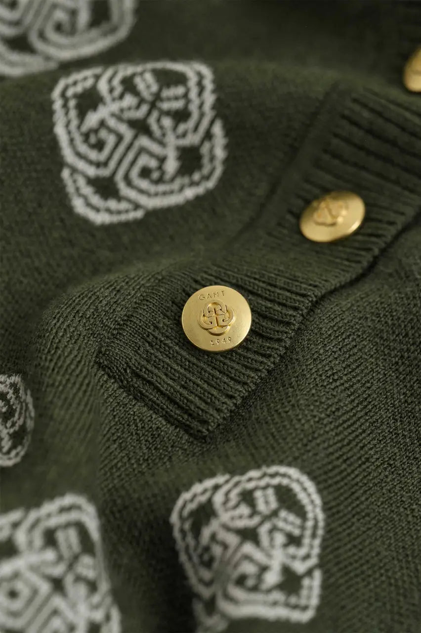 Πλεκτό Φόρεμα Πόλο Monogram