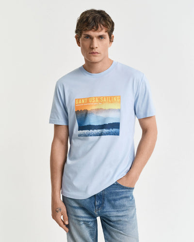 T-Shirt GANT USA Με Graphic Ιστιοπλοΐας GANT