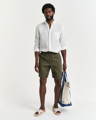 Σόρτς Λινό Drawstring Σε Χαλαρή Γραμμή GANT