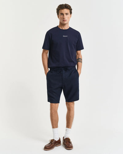 Λινό Σορτς Drawstring Σε Χαλαρή Γραμμή GANT