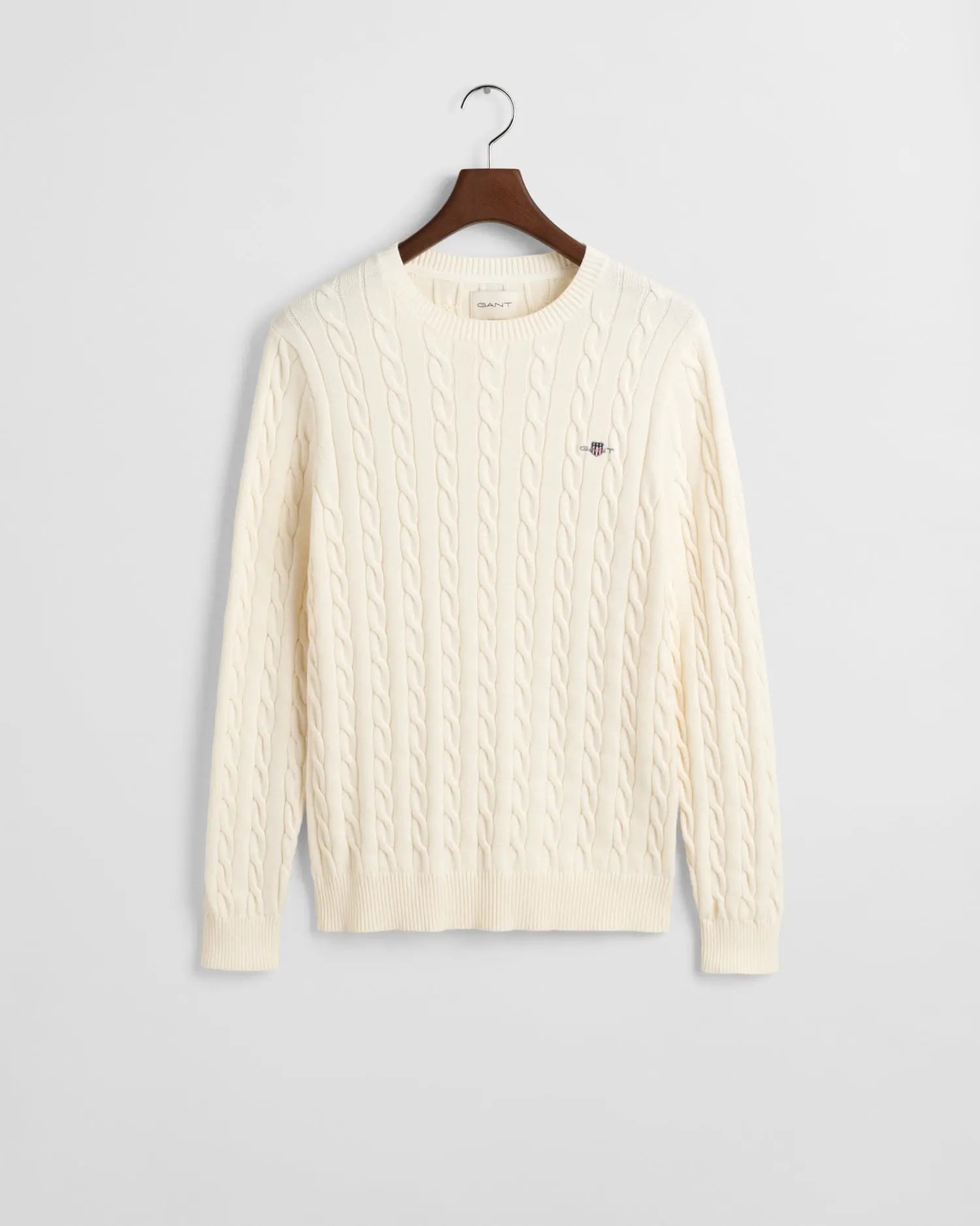 Πουλόβερ Με Πλέξη Cable και Στρογγυλή Λαιμόκοψη GANT