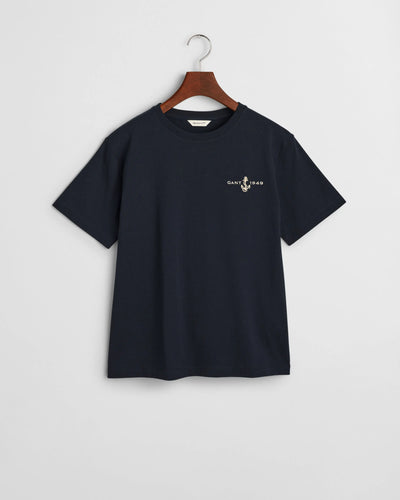T-Shirt Κεντημένο Με Άγκυρα GANT