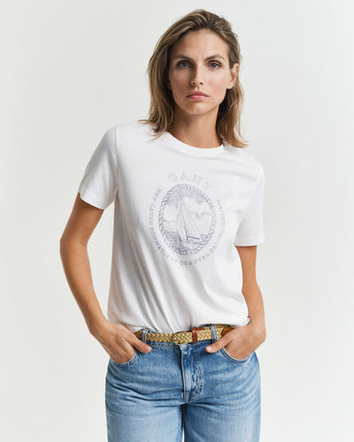 T-shirt Graphic Aπό 100% Βαμβάκι GANT