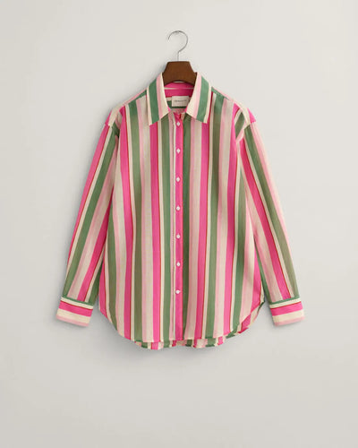 Πουκάμισο Cotton Silk Ριγέ Σε Χαλαρή Γραμμή (Outlet) GANT