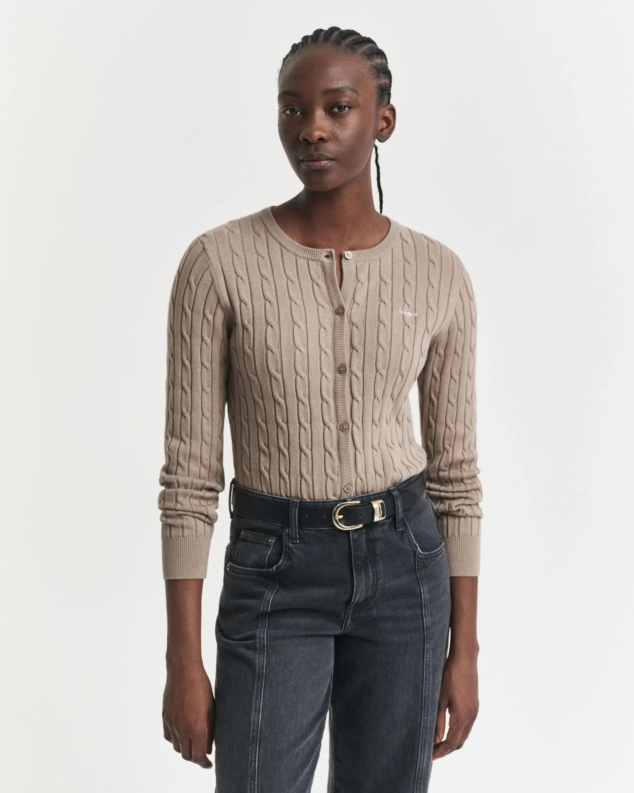 Βαμβακερή Ζακέτα Cable