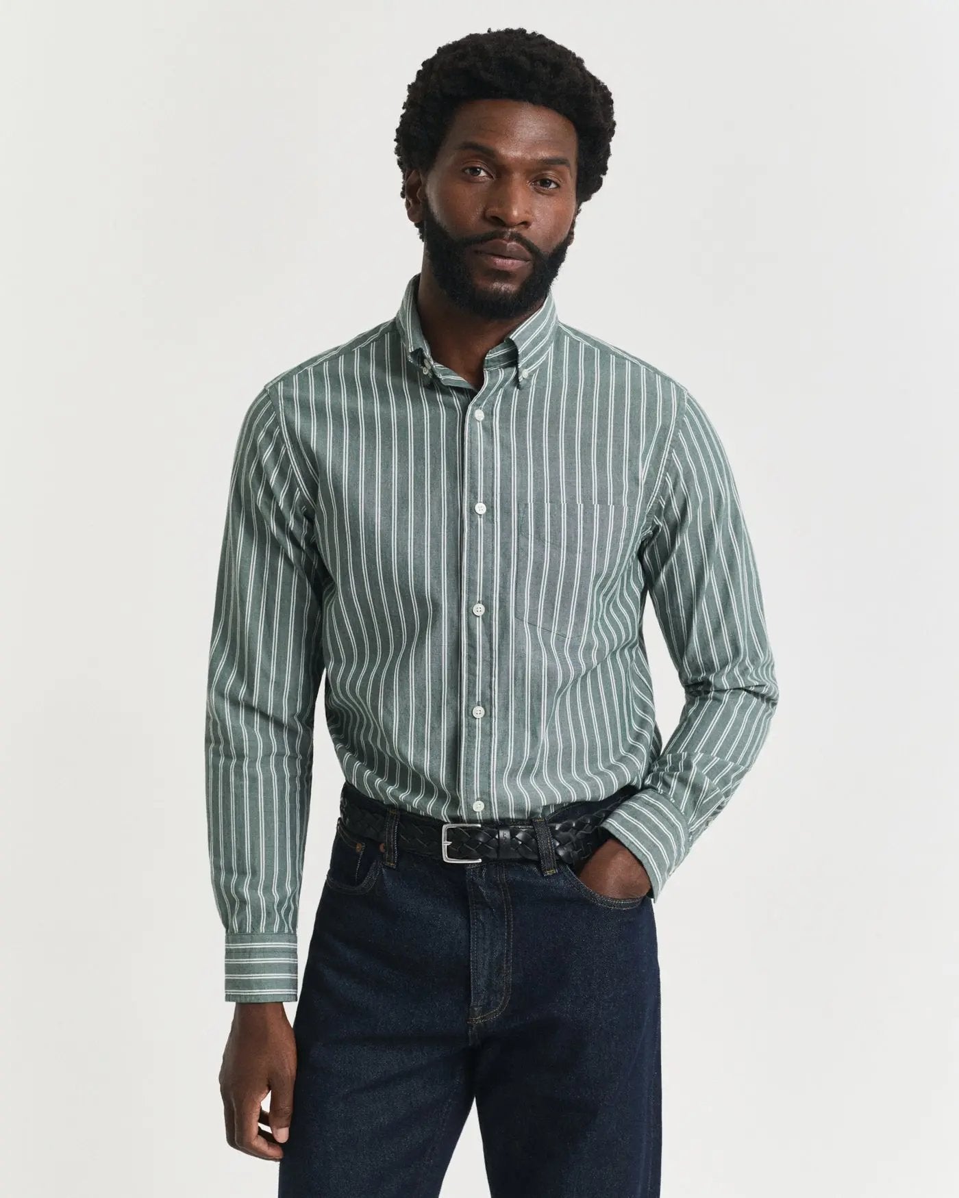 Βαμβακερό Πουκάμισο Με Yarn-Dyed Ρίγες GANT