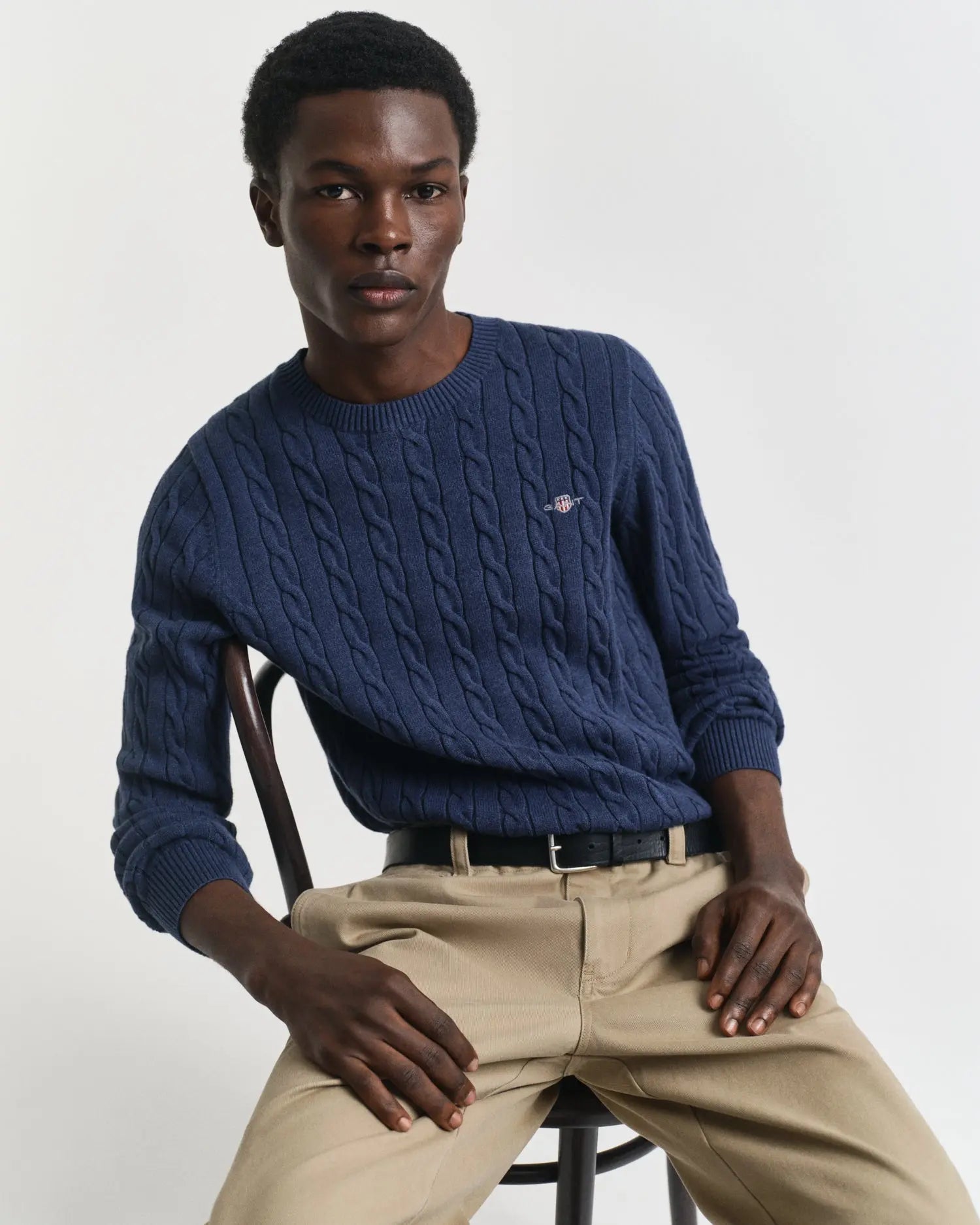 Βαμβακερό Πουλόβερ Cable Με Λαιμόκοψη GANT