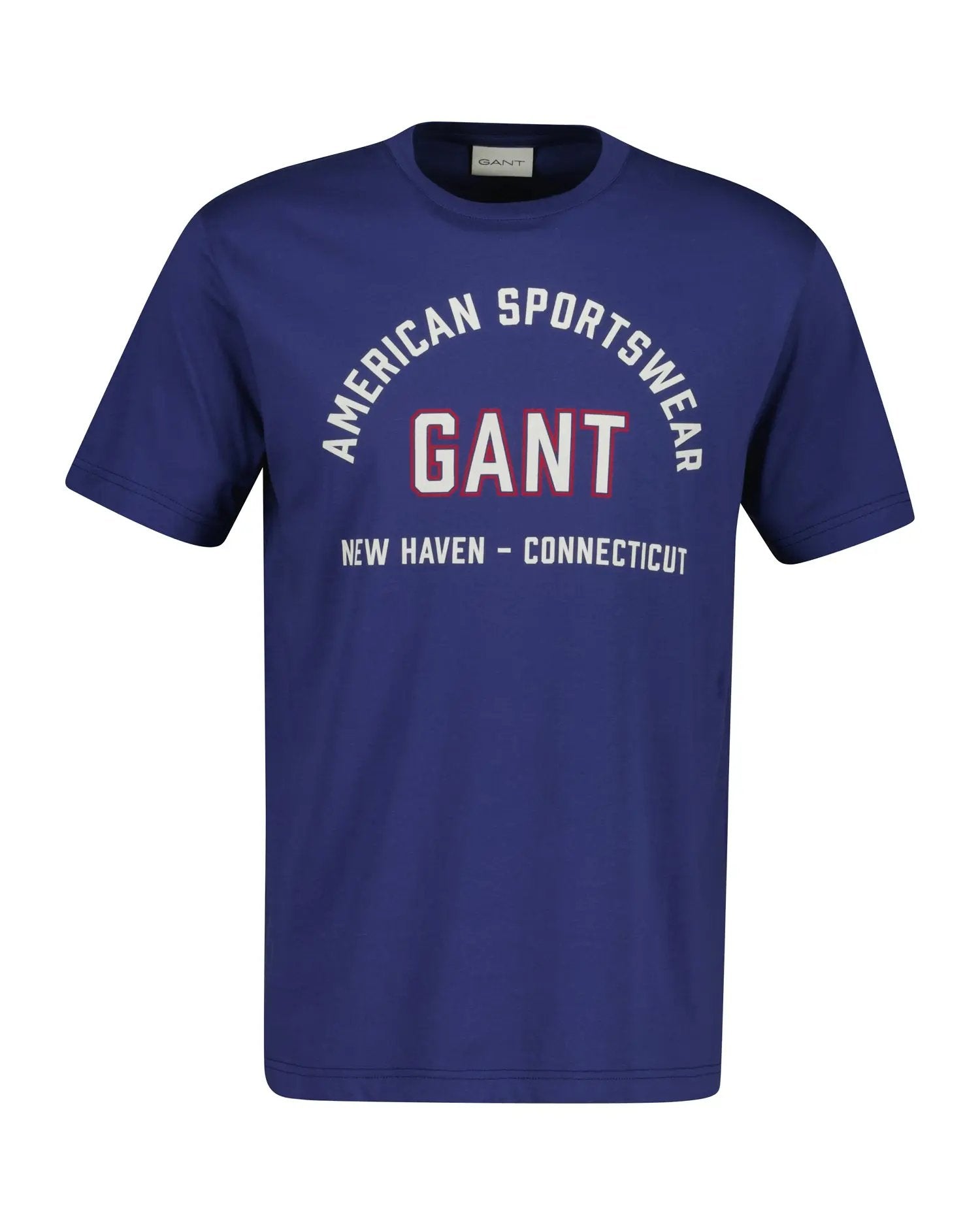 Βαμβακερό T-Shirt Με Τυπωμένο Λογότυπο GANT