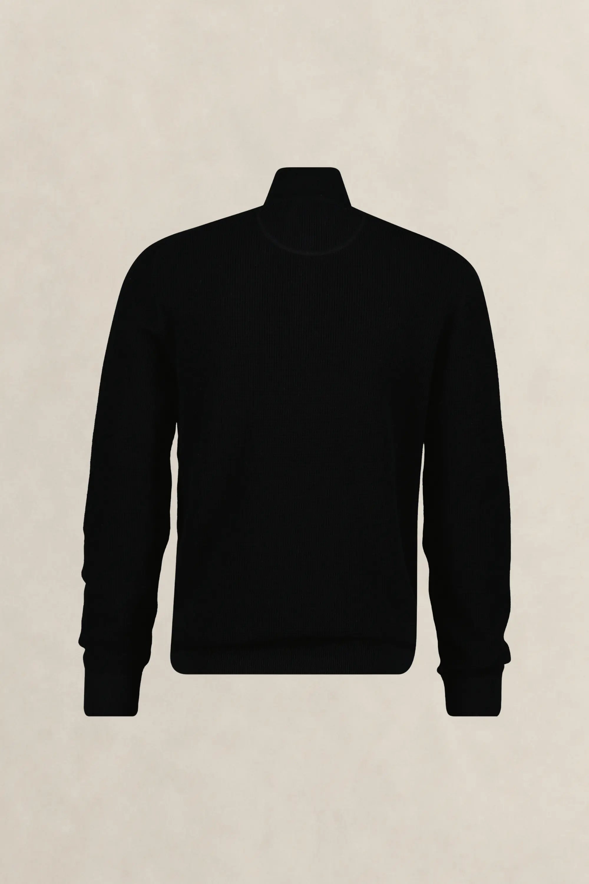 Βαμβακερό Textured Πουλόβερ Half-Zip