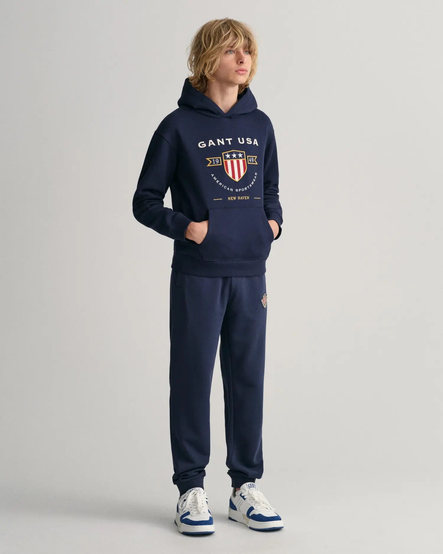 Φούτερ Με Κουκούλα Banner Shield Για Έφηβους (Outlet) GANT