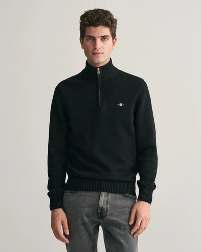 Πουλόβερ Casual Βαμβακερό Half-Zip GANT