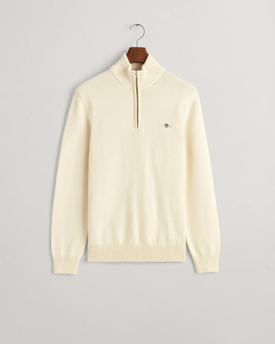 Πουλόβερ Casual Βαμβακερό Half-Zip GANT