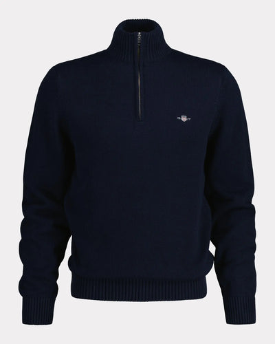 Πουλόβερ Casual Βαμβακερό Half-Zip GANT