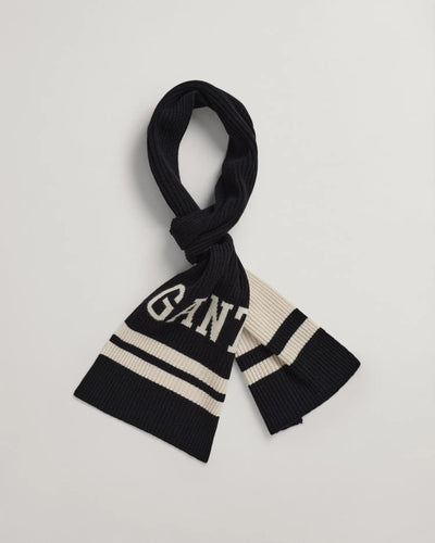 Κασκόλ Μάλλινο Ριγέ Collegiate (Outlet) GANT