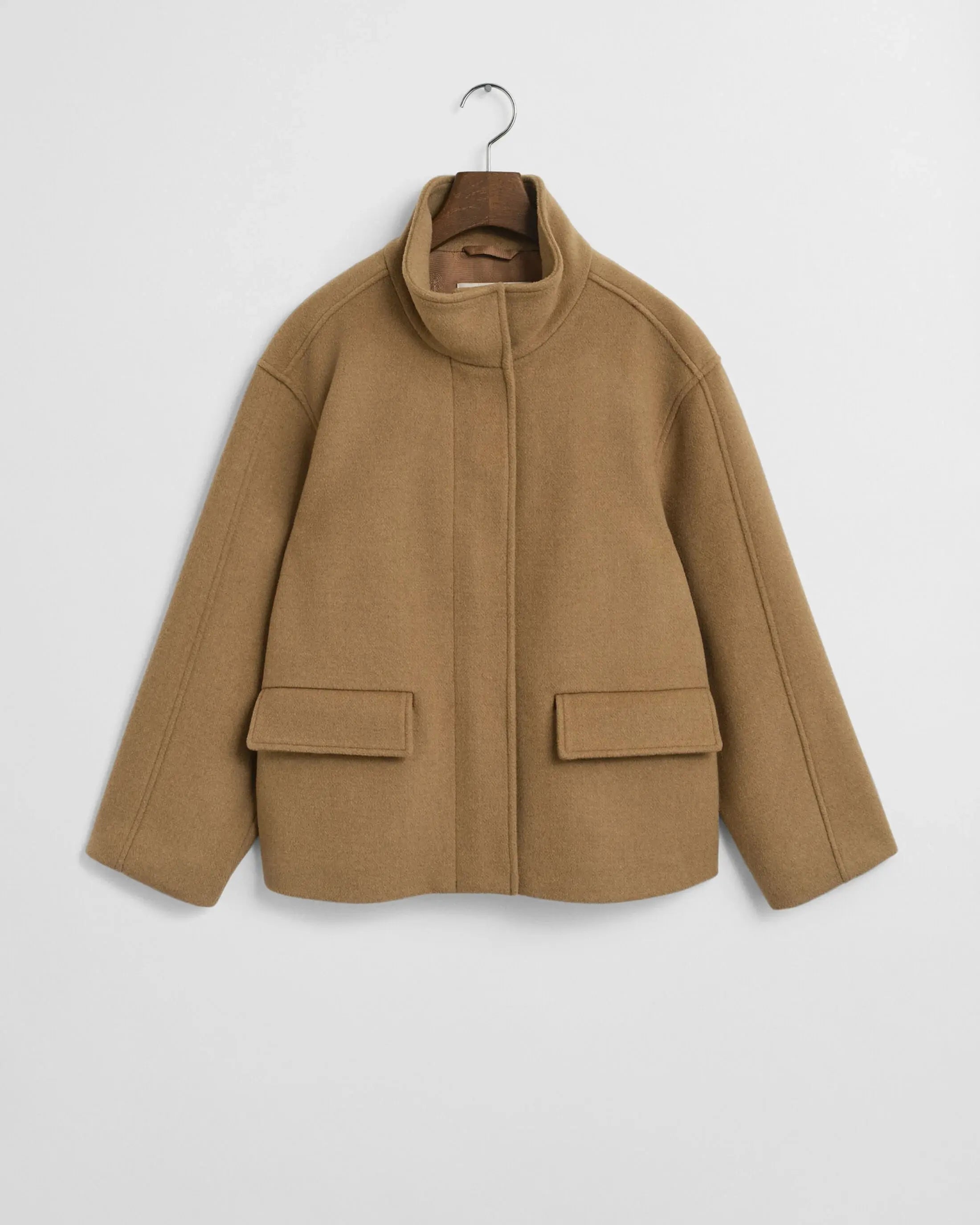 Cropped Μάλλινο Μπουφάν Mε Φερμουάρ GANT