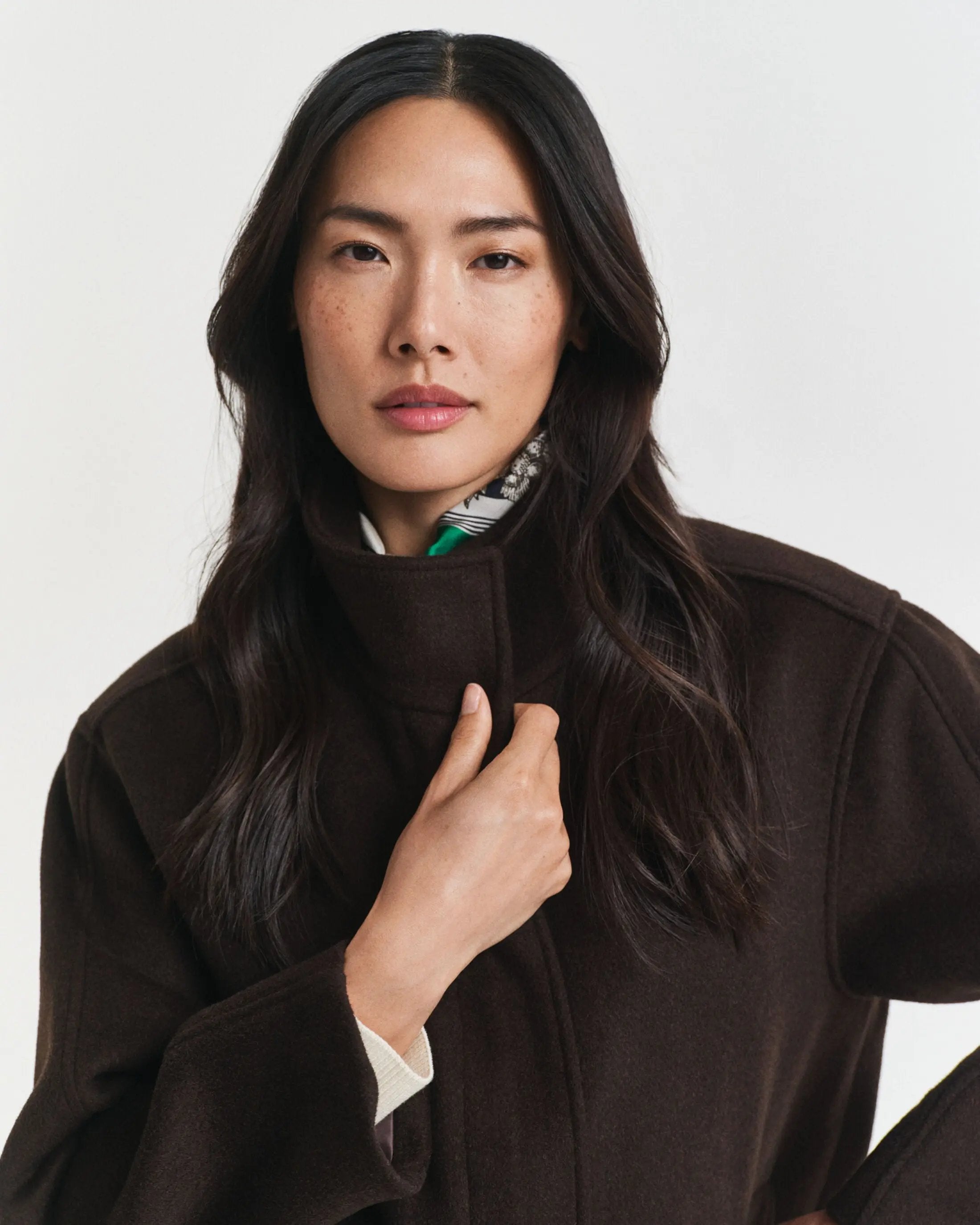 Cropped Μάλλινο Μπουφάν Mε Φερμουάρ GANT