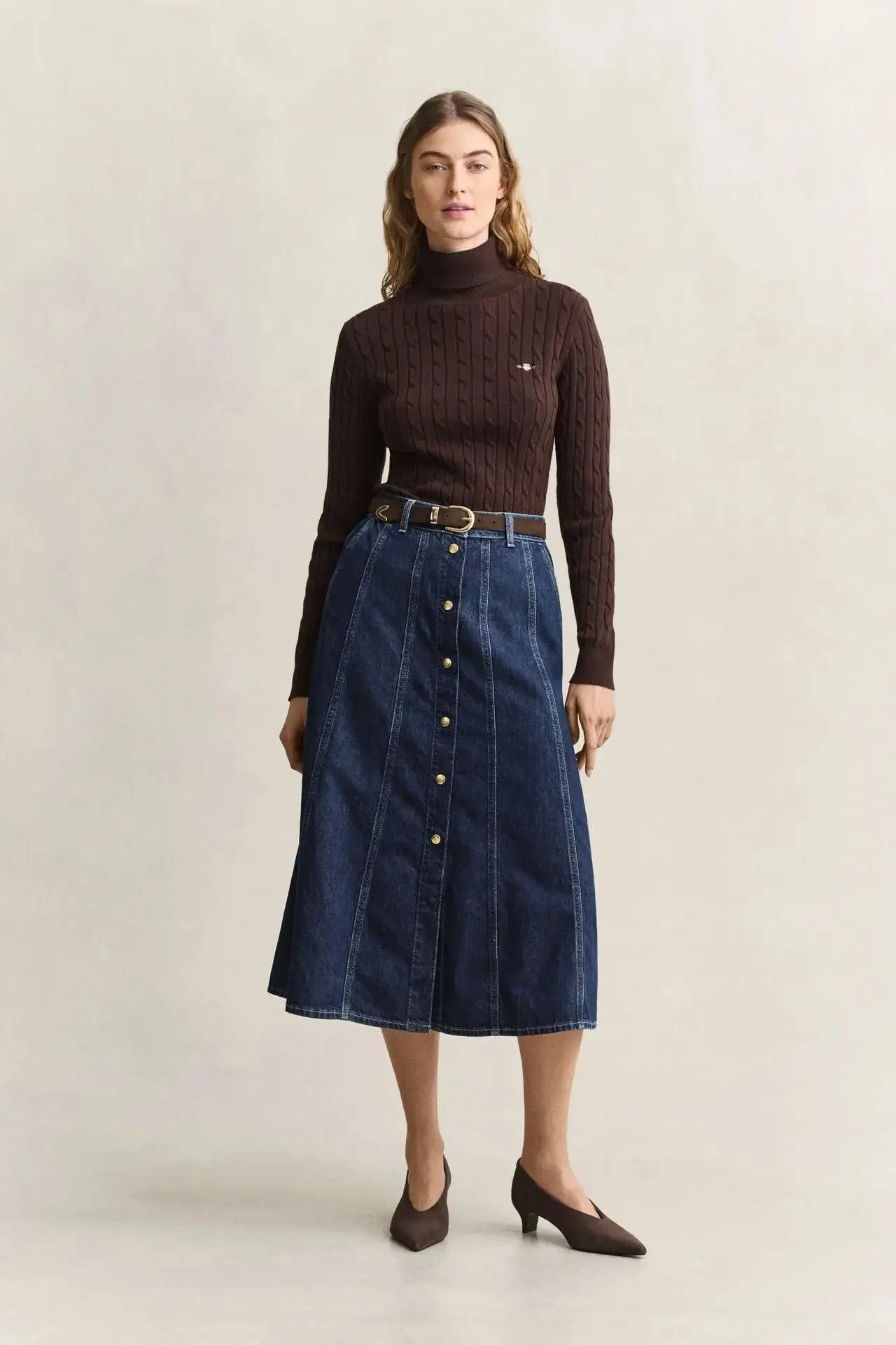 Denim Flared Φούστα GANT