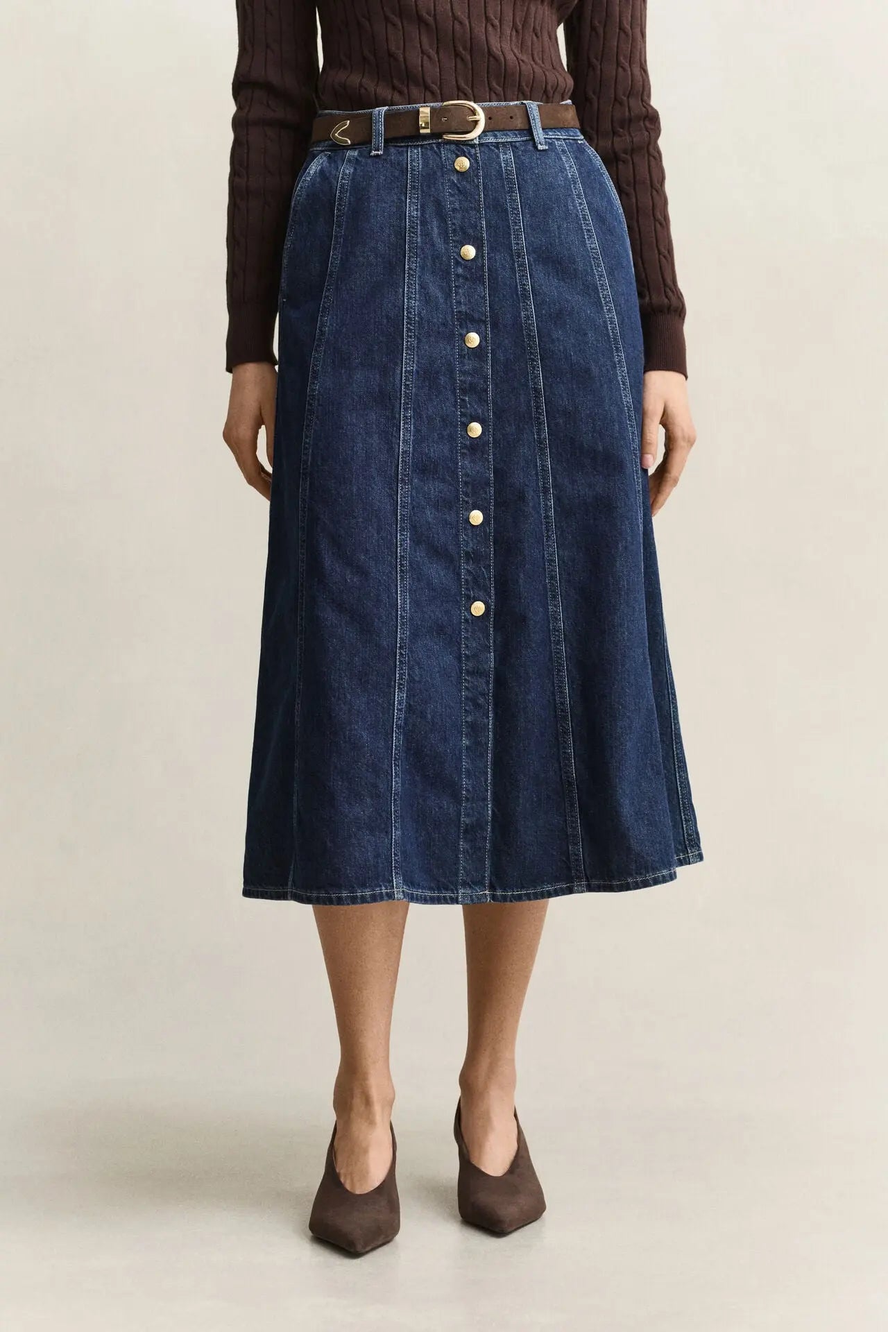 Denim Flared Φούστα GANT