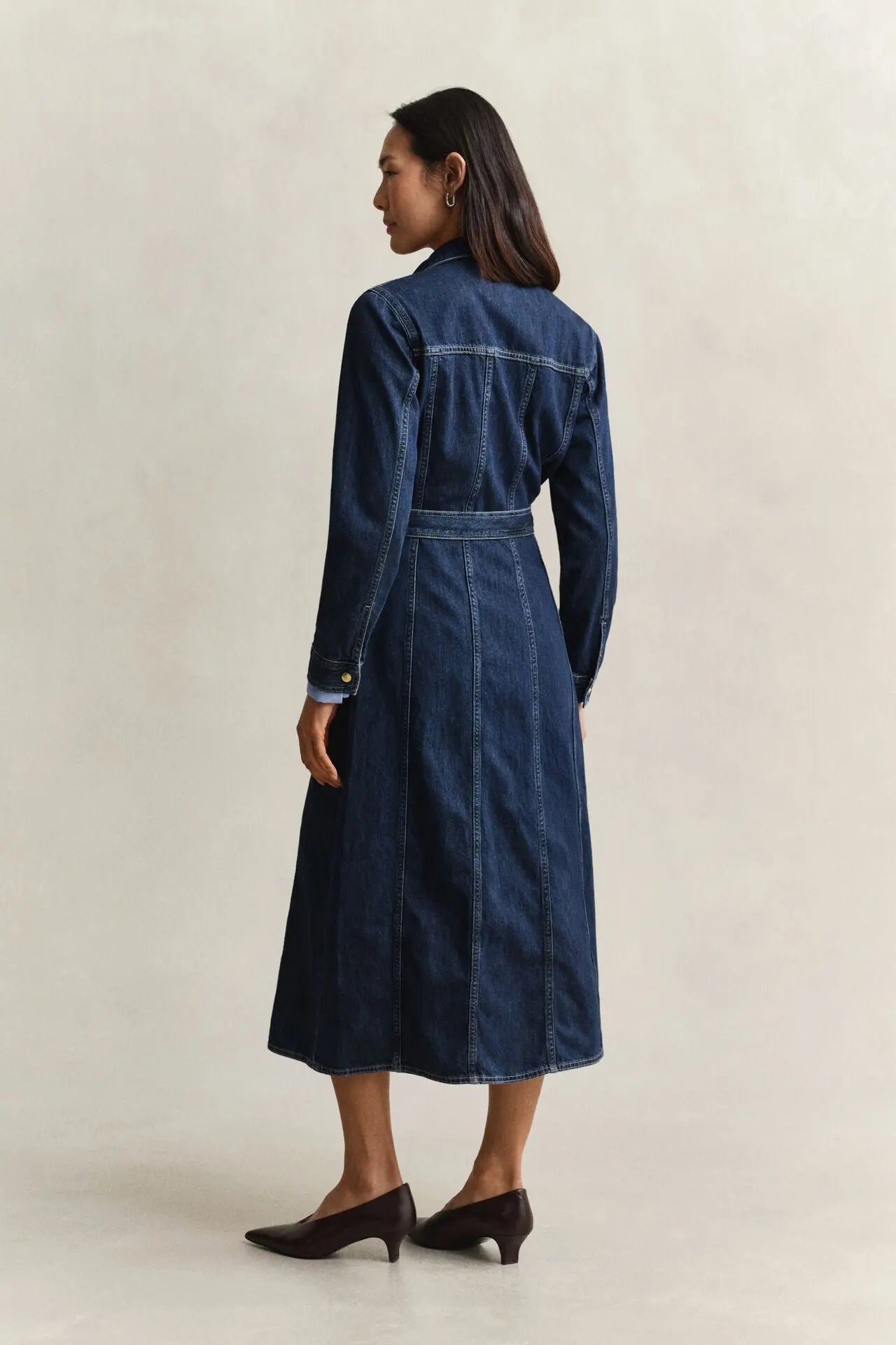 Denim Midi Φόρεμα Με Ζώνη GANT
