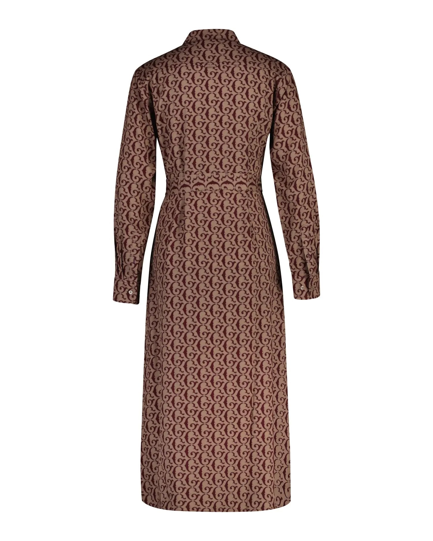 Φόρεμα με Μοτίβο, Γιακά, Ζώνη Μέσης και Κουμπιά GANT