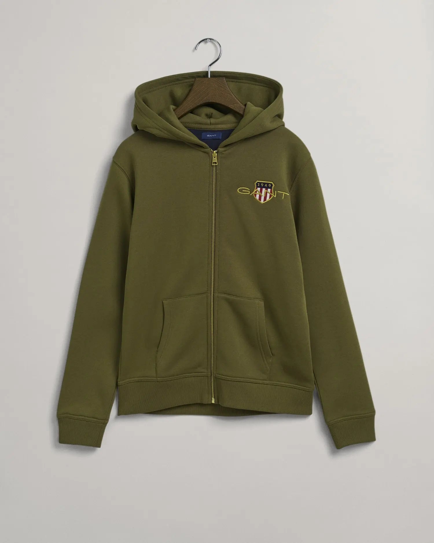 Φούτερ Με Κουκούλα Και Φερμουάρ Archive Shield Για Έφηβους (Outlet) GANT