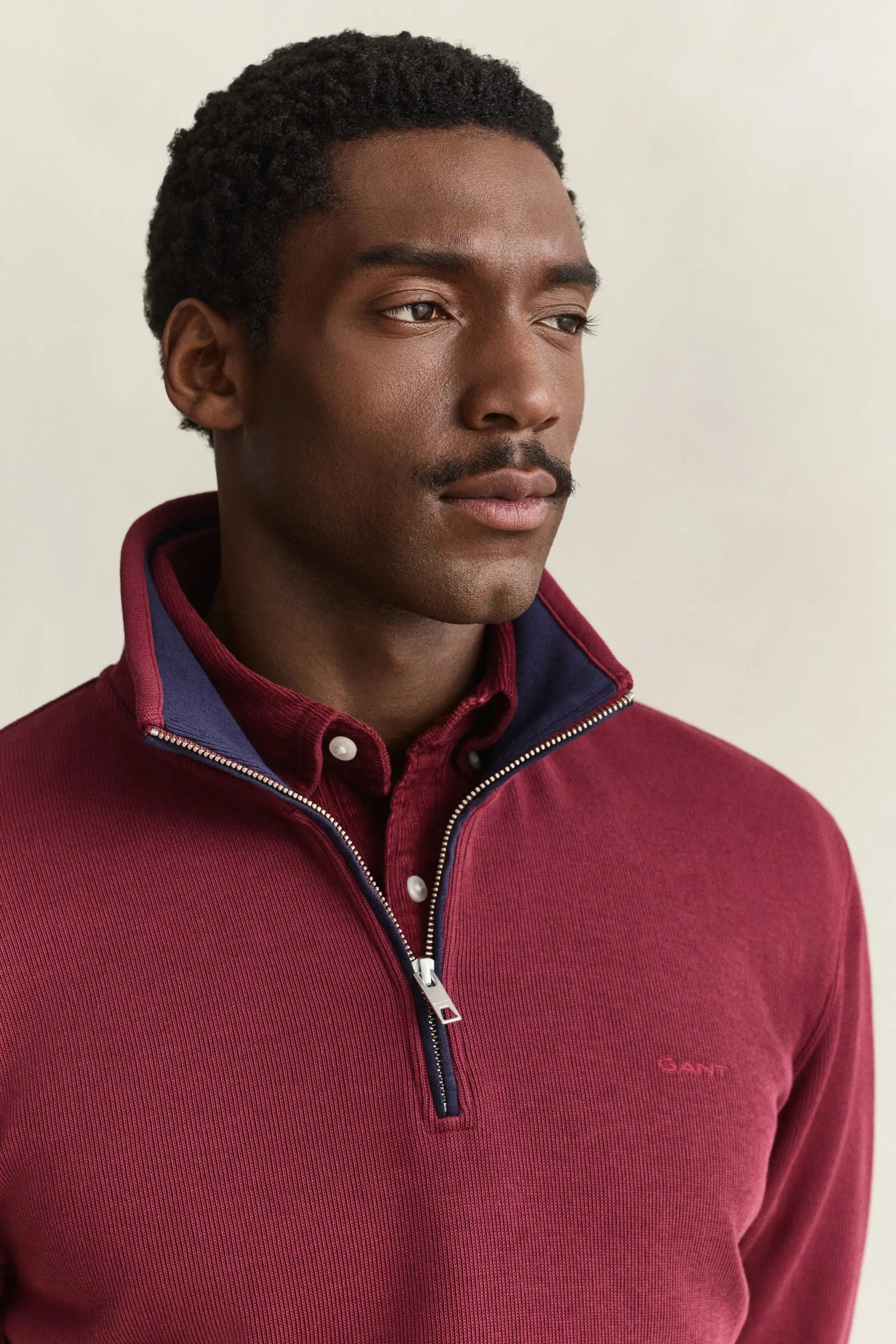 Φούτερ Ριμπ Half-Zip GANT
