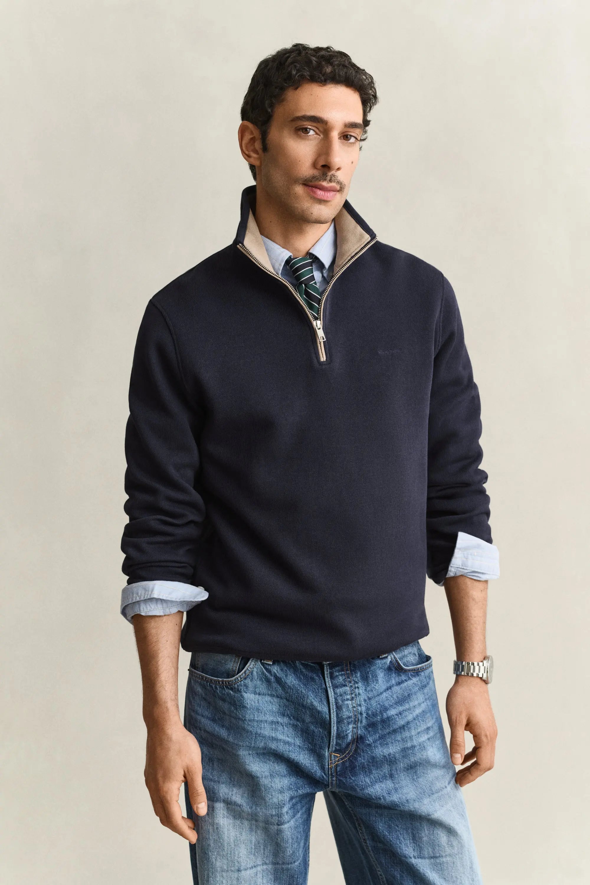 Φούτερ Ριμπ Half-Zip