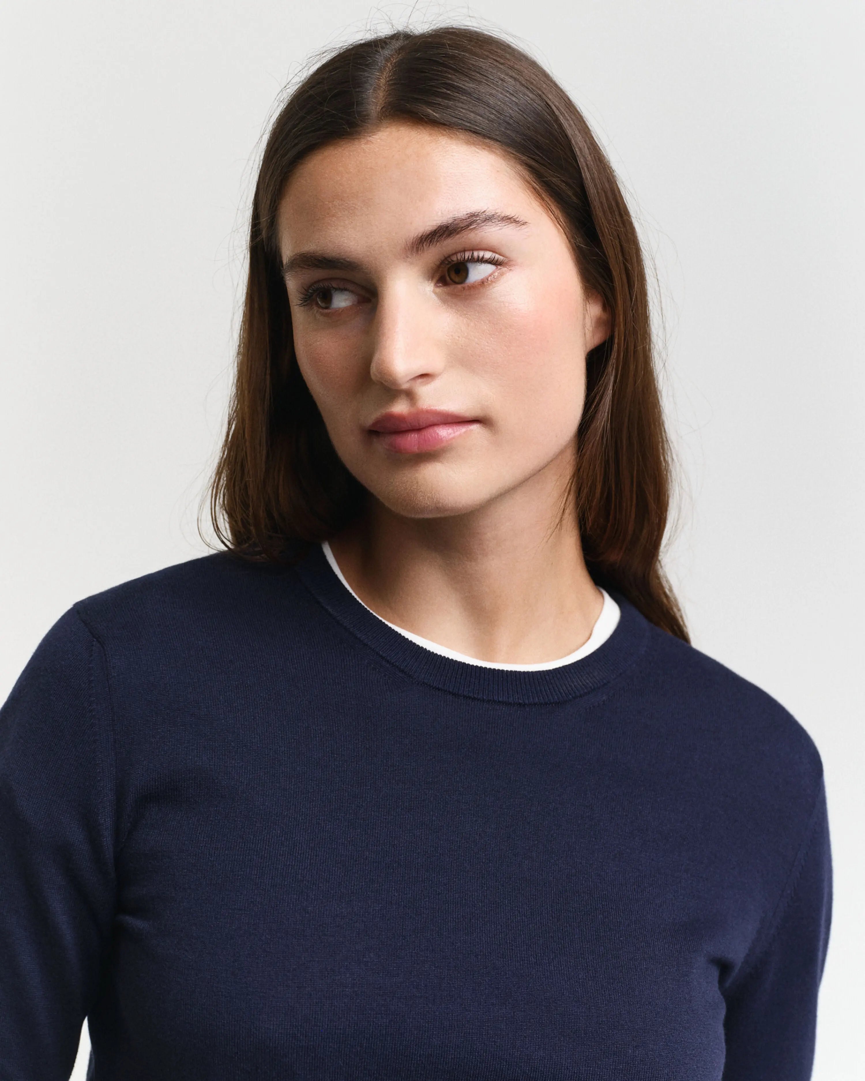 Πουλόβερ Μάλλινο Με Λαιμόκοψη GANT