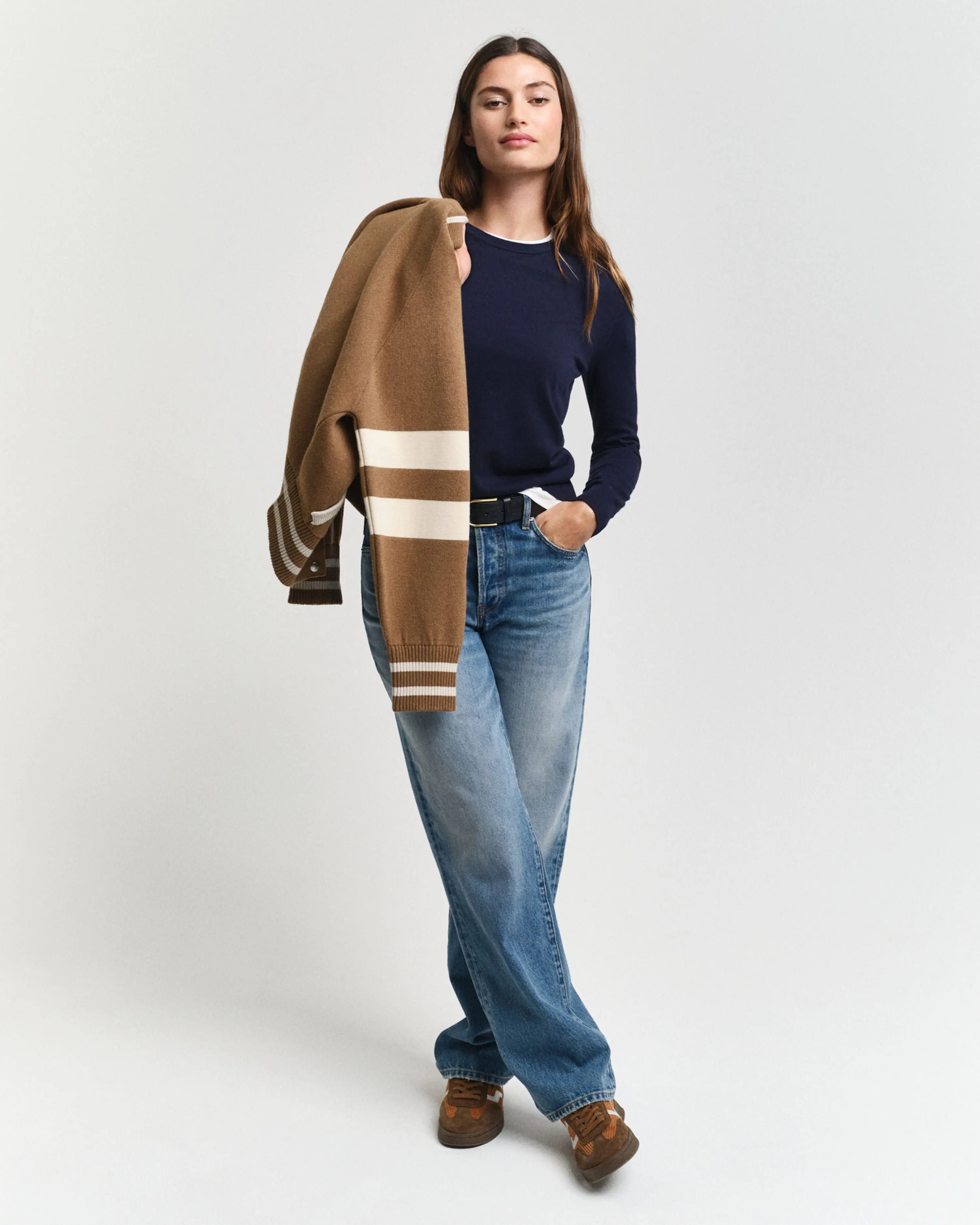 Πουλόβερ Μάλλινο Με Λαιμόκοψη GANT