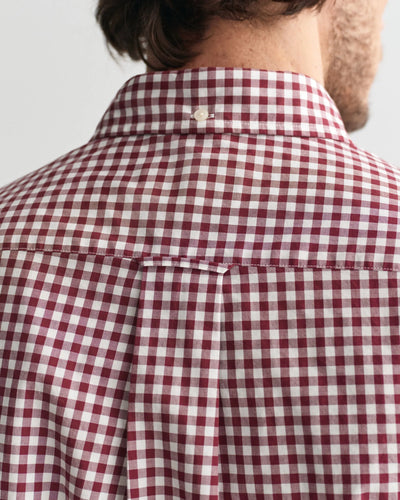 Πουκάμισο Καρό Gingham Poplin Σε Κανονική Γραμμή GANT