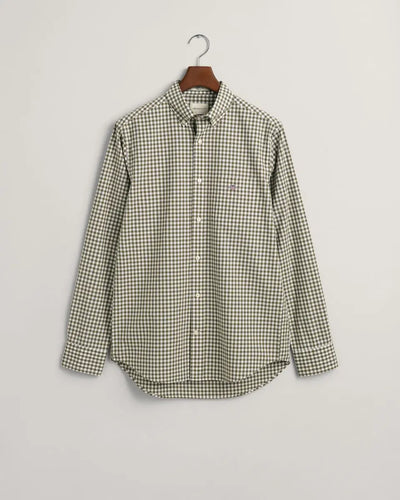 Πουκάμισο Καρό Gingham Poplin Σε Κανονική Γραμμή GANT