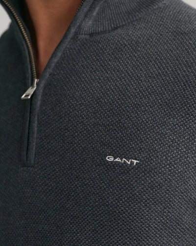 Πουλόβερ Βαμβακερό Πικέ Half-Zip GANT