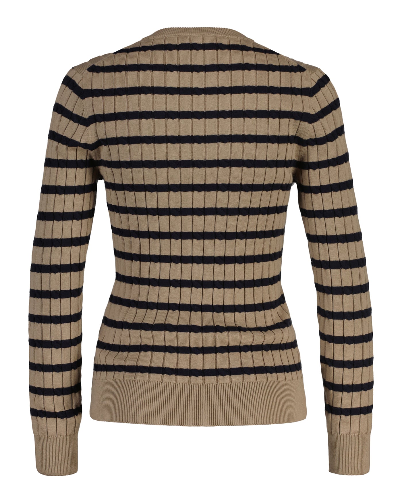 Πλεκτό Πουλόβερ Cable Knit Με Ριγέ Σχέδιο