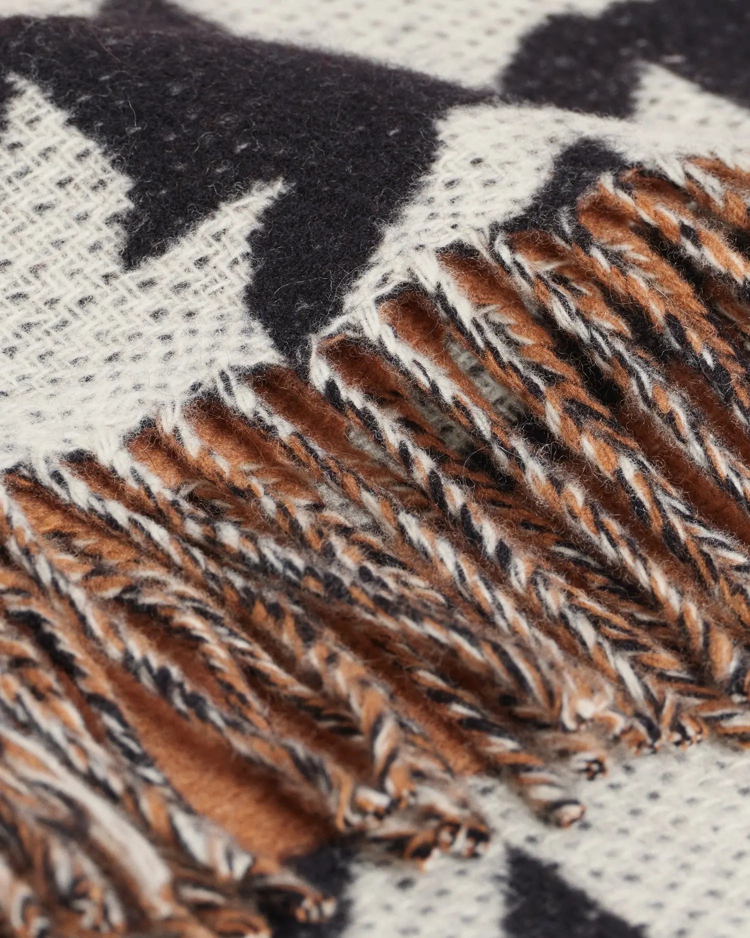 Κασκόλ Houndstooth Από Μαλλί (Outlet) GANT