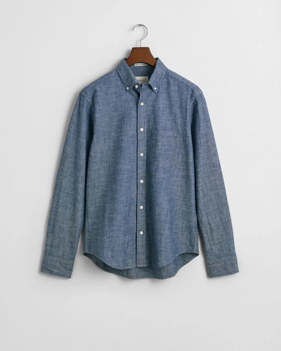 Πουκάμισο Indigo Chambray Σε Κανονική Γραμμή GANT