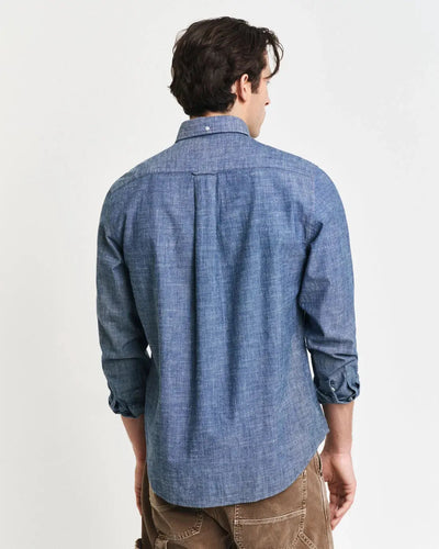 Πουκάμισο Indigo Chambray Σε Κανονική Γραμμή GANT