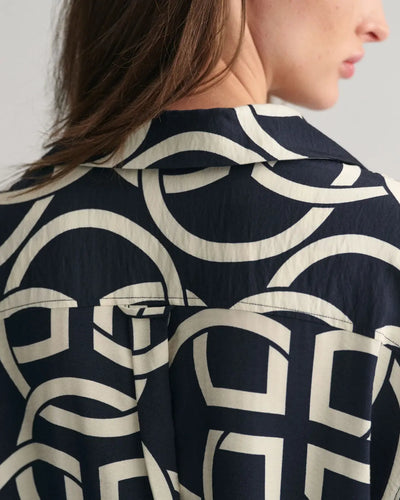 Καφτάνι Κοντομάνικο Με Μοτίβο Monogram (Outlet) GANT