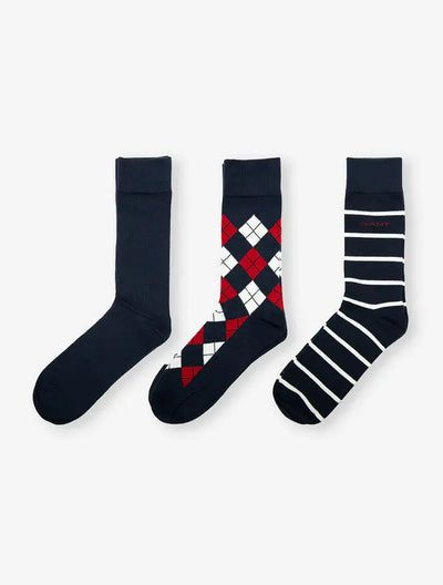 Κάλτσες Argyle Σετ 3 Ζεύγη GANT