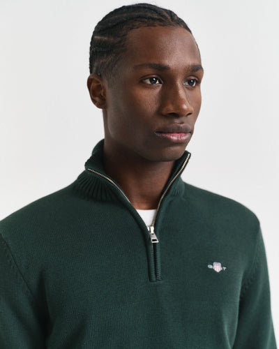 Πουλόβερ Casual Βαμβακερό Half-Zip GANT