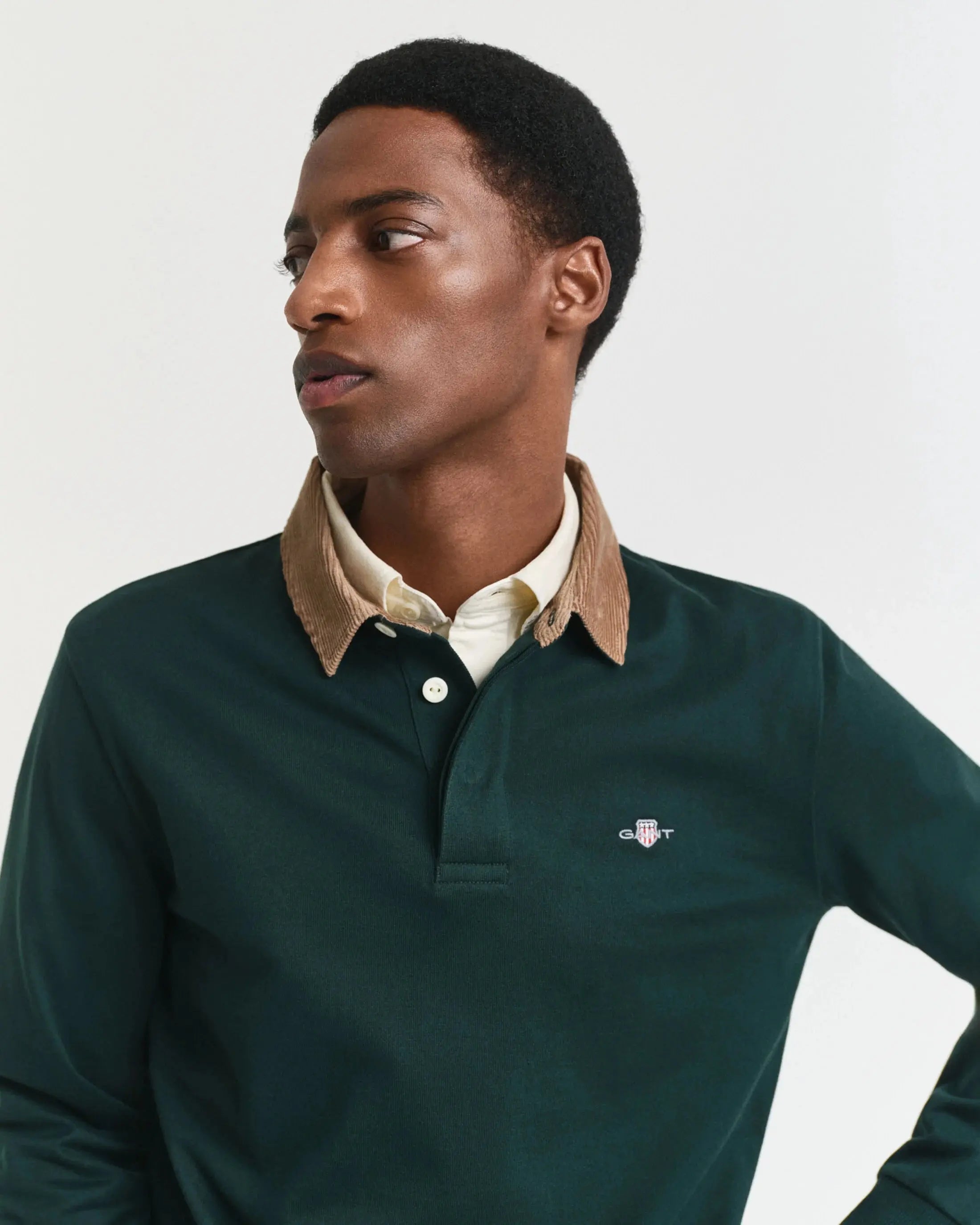 Μπλούζα Heavy Rugger Με Κοτλέ Γιακά GANT