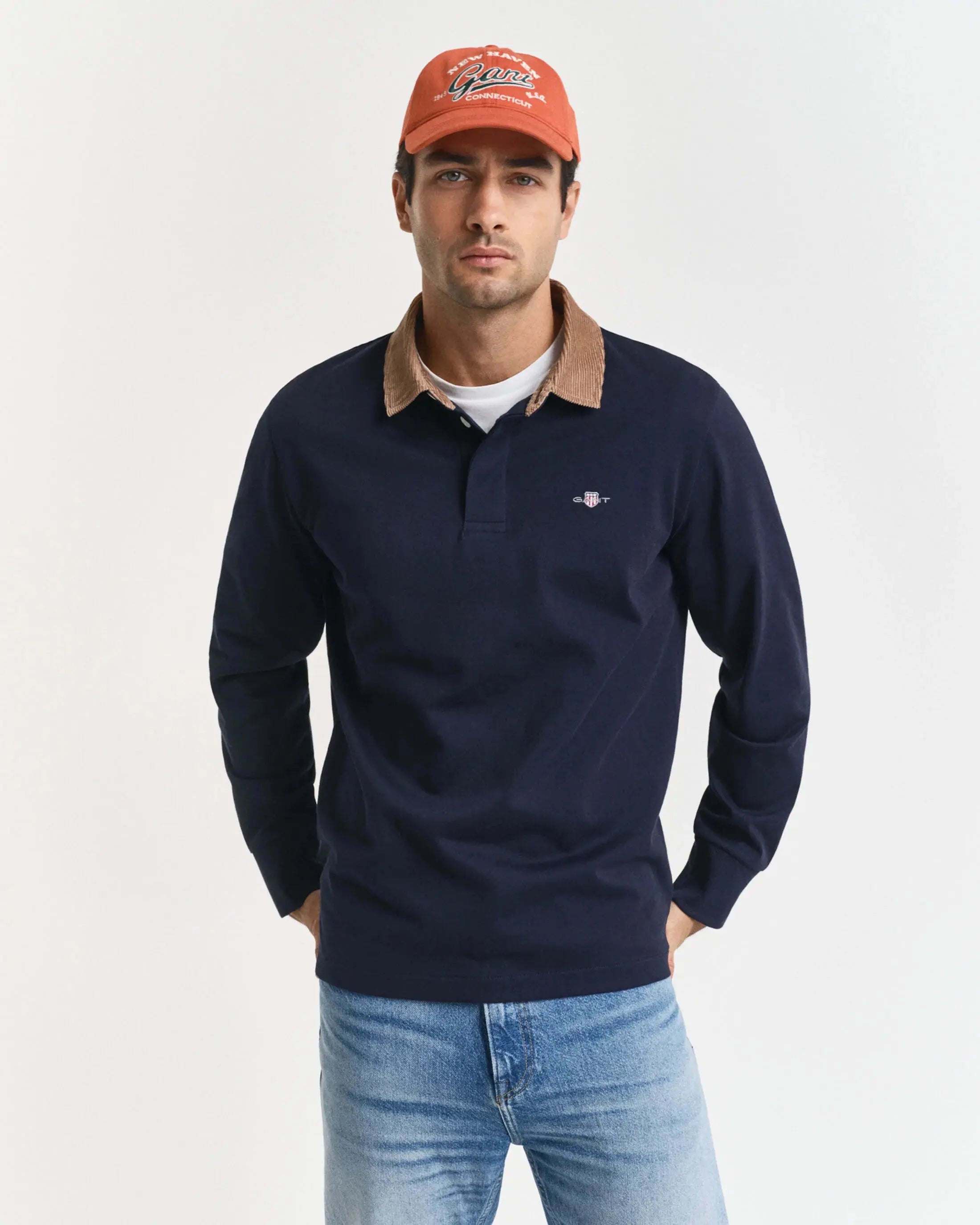 Μπλούζα Heavy Rugger Με Κοτλέ Γιακά GANT