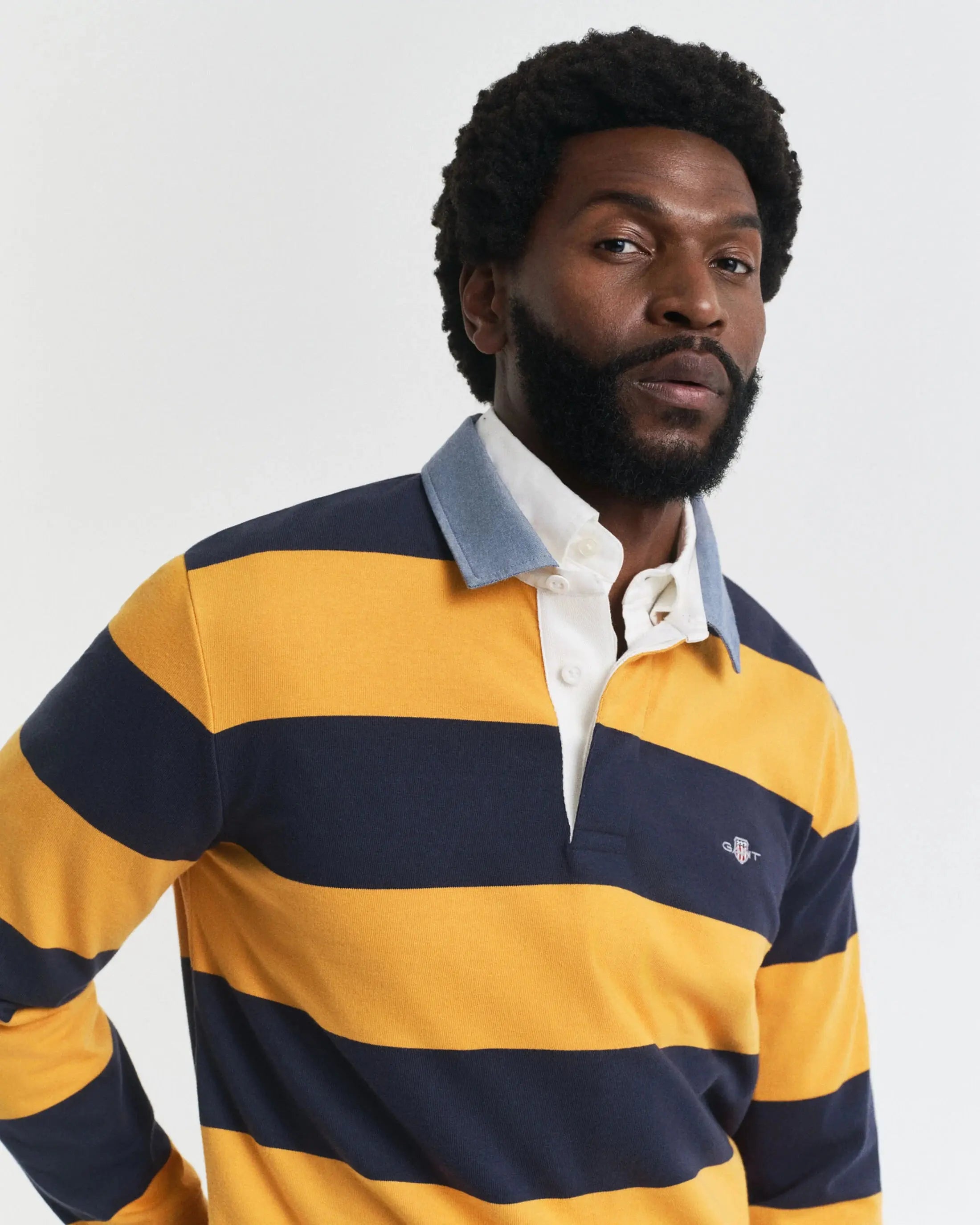 Μπλούζα Heavy Rugger Ριγέ Σε Κανονική Γραμμή GANT